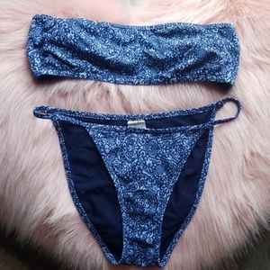 Tube top bikini set